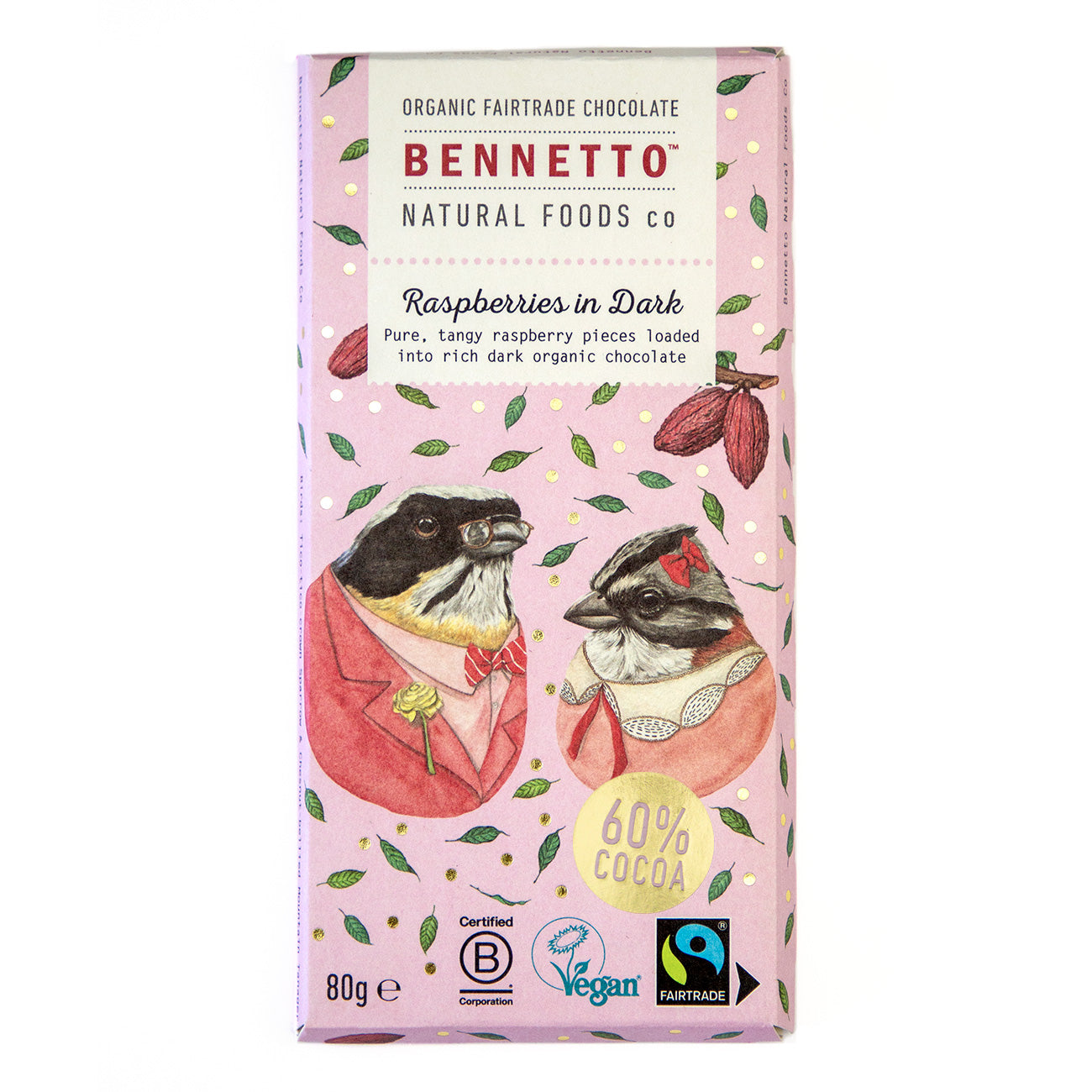 Raspberries in Dark -  Pack of 3, 6 or 12 bars