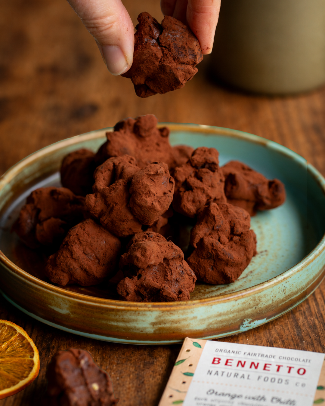 Easy Gluten-Free Dark Chocolate Truffle Balls