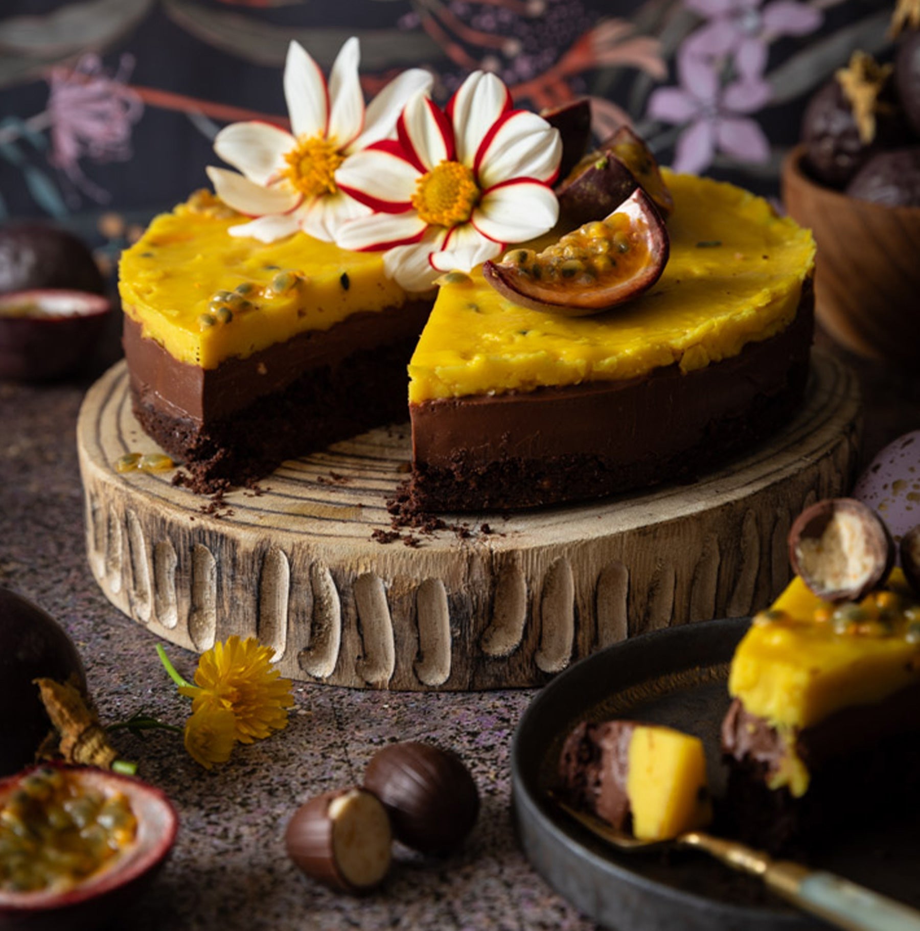 Autumn Passionfruit Chocolate Layer Cake Natural Foods Australia
