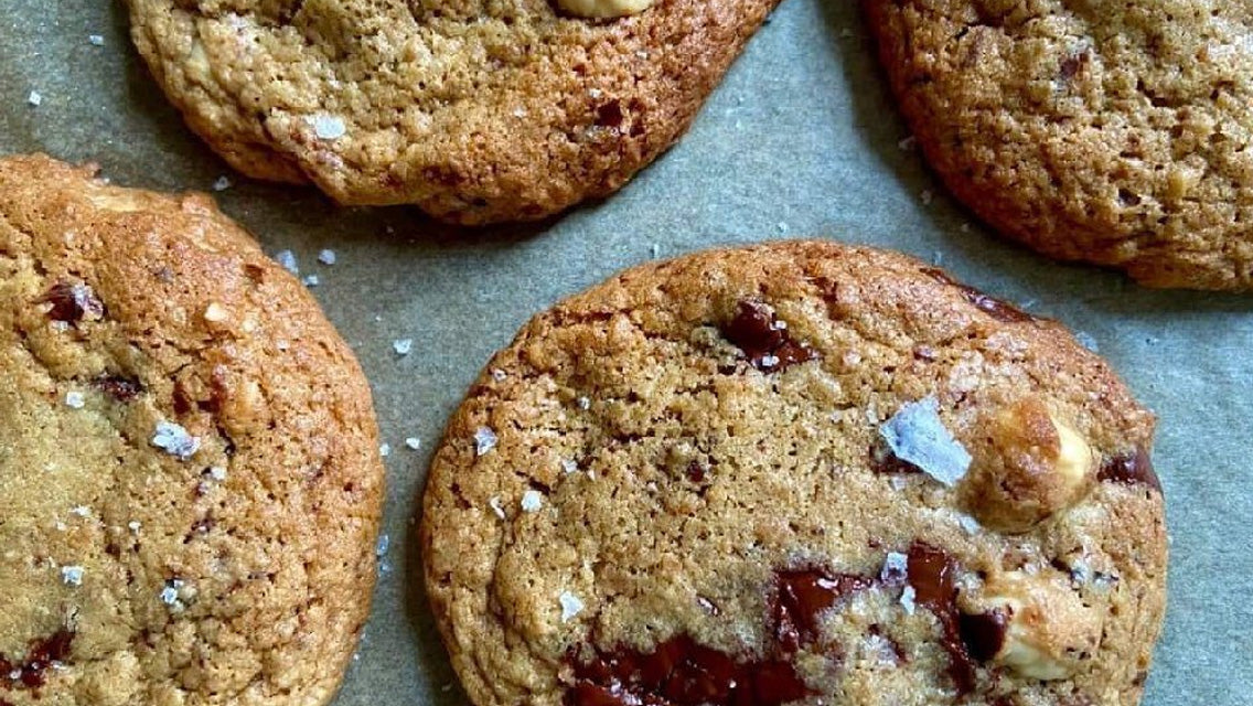 Dark Chocolate Hazelnut Cookies