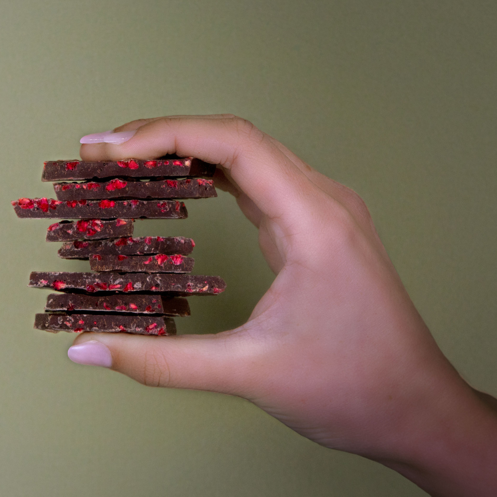 Raspberries in Dark -  Pack of 3, 6 or 12 bars